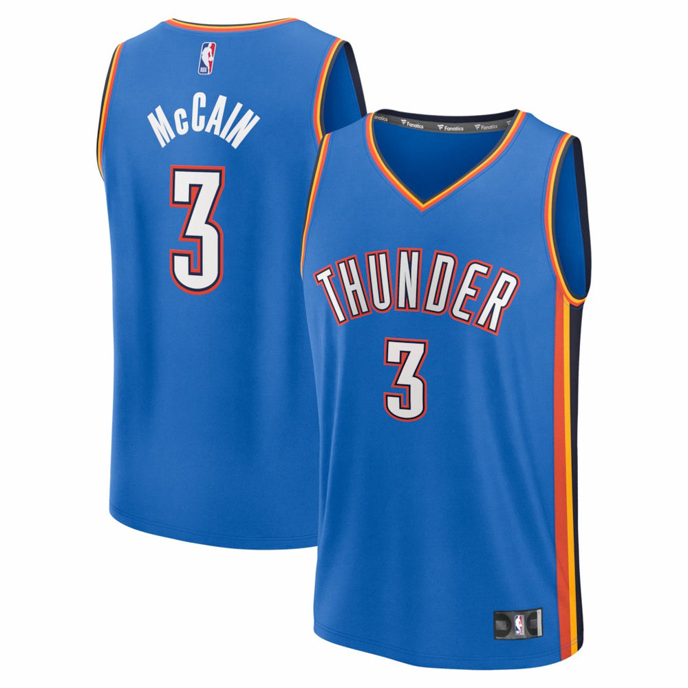 Jared McCain Oklahoma City Thunder Fast Break Replica Jersey Icon Edition Blue | Fanatics Near Me