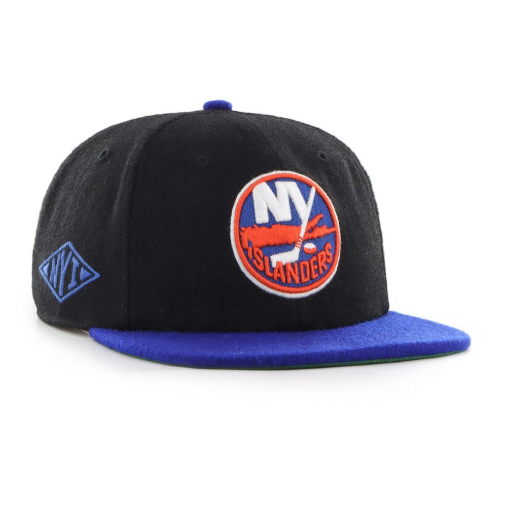 New York Islanders '47 Aldrich 2-Tone Captain Adjustable Hat - Black/Royal - NHL 203972601