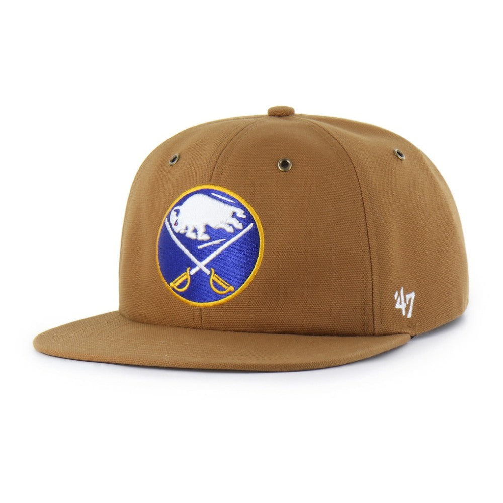 Buffalo Sabres Carhartt x '47 Captain Snapback Hat - Tan - NHL 203972608