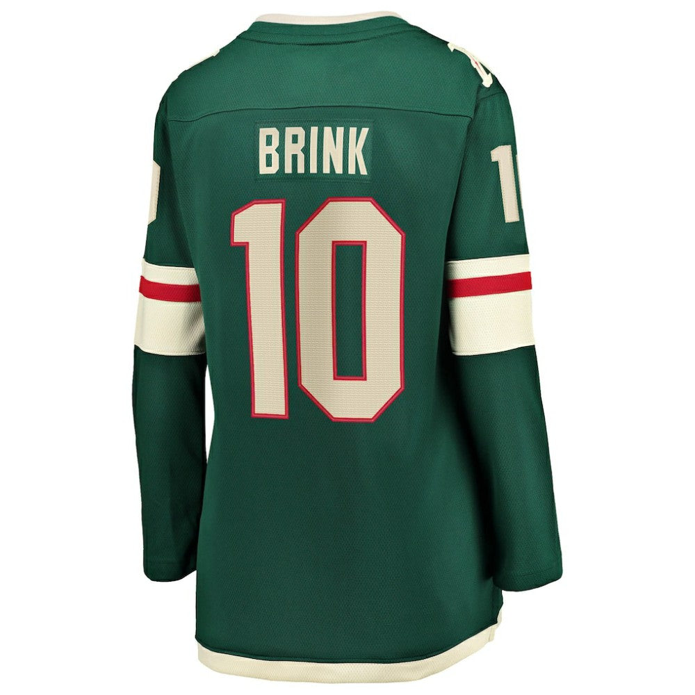 Bobby Brink Minnesota Wild Fanatics Women's Home Breakaway Jersey - Green - NHL 203981536