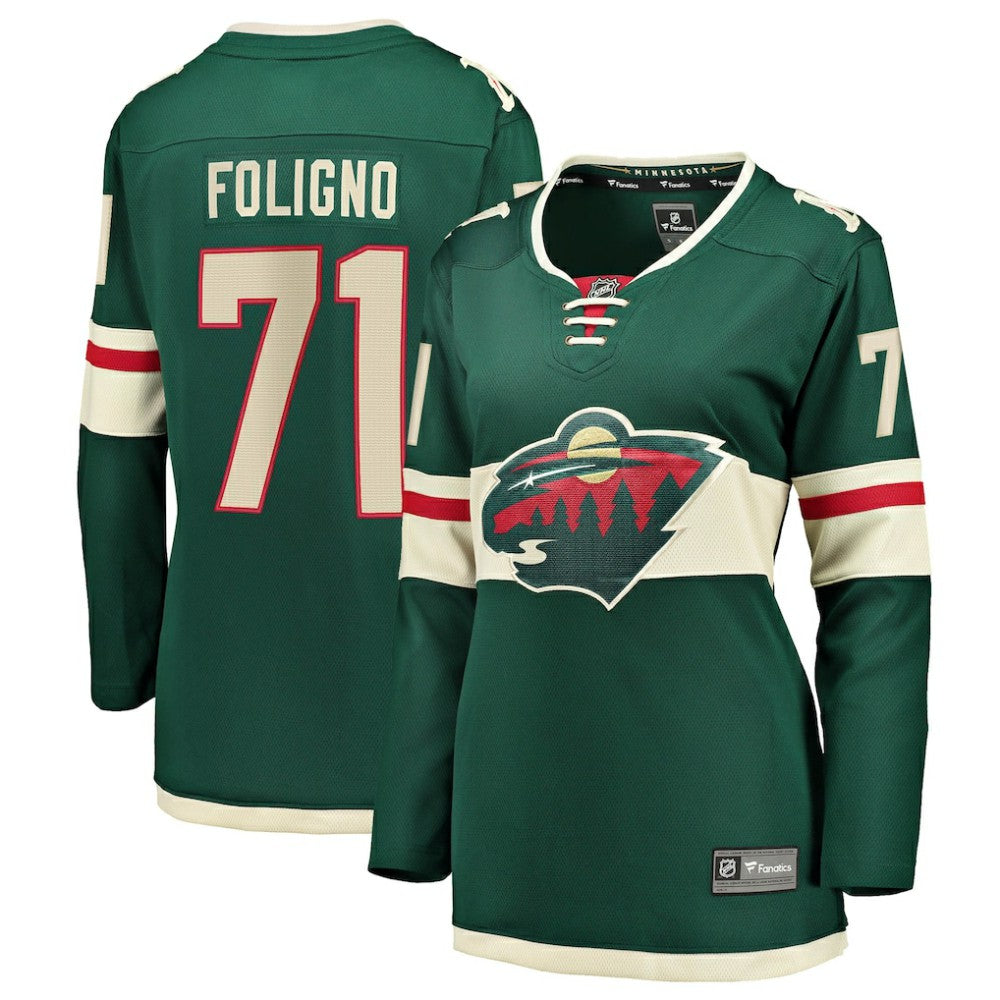 Nick Foligno Minnesota Wild Fanatics Women's Home Breakaway Jersey - Green - NHL 203981538