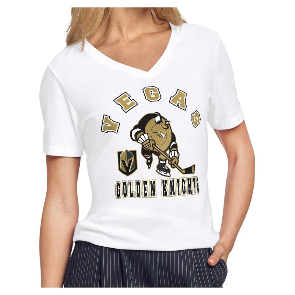 Vegas Golden Knights Starter Women's Tough Puck T-Shirt - White - NHL 203995156