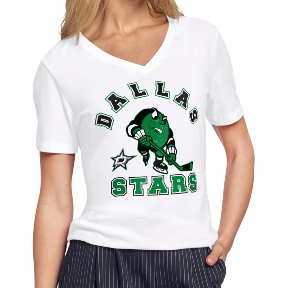 Dallas Stars Starter Women's Tough Puck T-Shirt - White - NHL 203995167