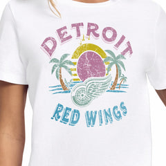 Detroit Red Wings Starter Women's Tonal Beach T-Shirt - White - NHL 204013630