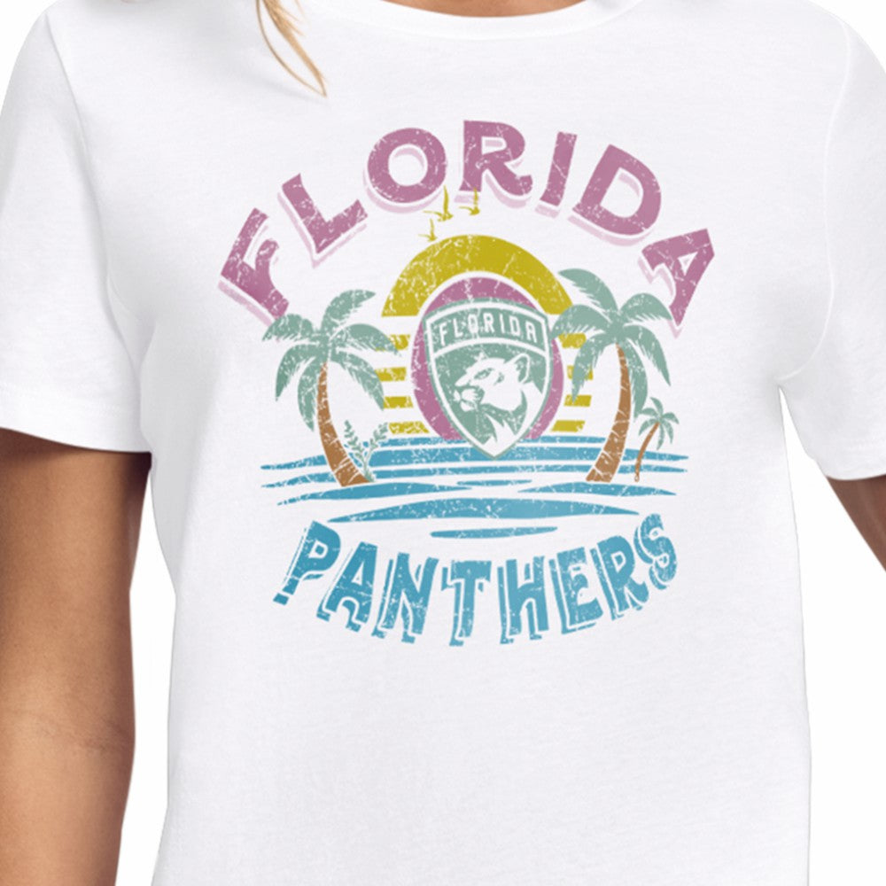 Florida Panthers Starter Women's Tonal Beach T-Shirt - White - NHL 204013632