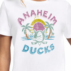 Anaheim Ducks Starter Women's Tonal Beach T-Shirt - White - NHL 204013633