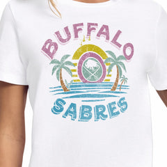 Buffalo Sabres Starter Women's Tonal Beach T-Shirt - White - NHL 204013635