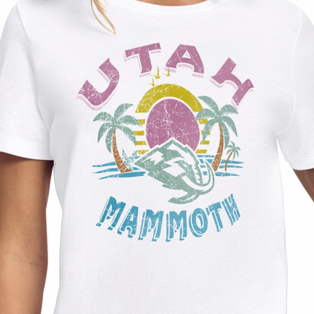 Utah Mammoth Starter Women's Tonal Beach T-Shirt - White - NHL 204013636