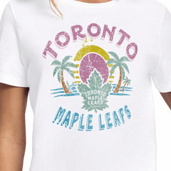 Toronto Maple Leafs Starter Women's Tonal Beach T-Shirt - White - NHL 204013647