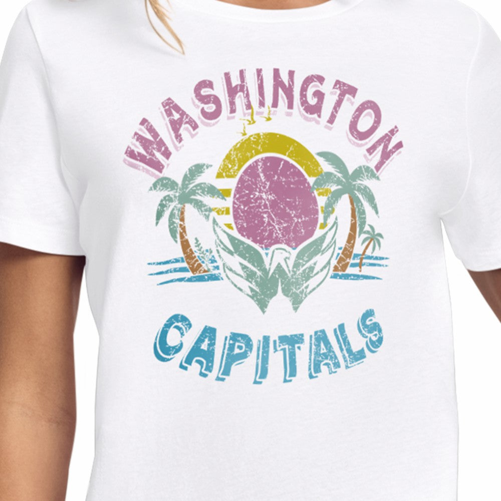Washington Capitals Starter Women's Tonal Beach T-Shirt - White - NHL 204013650