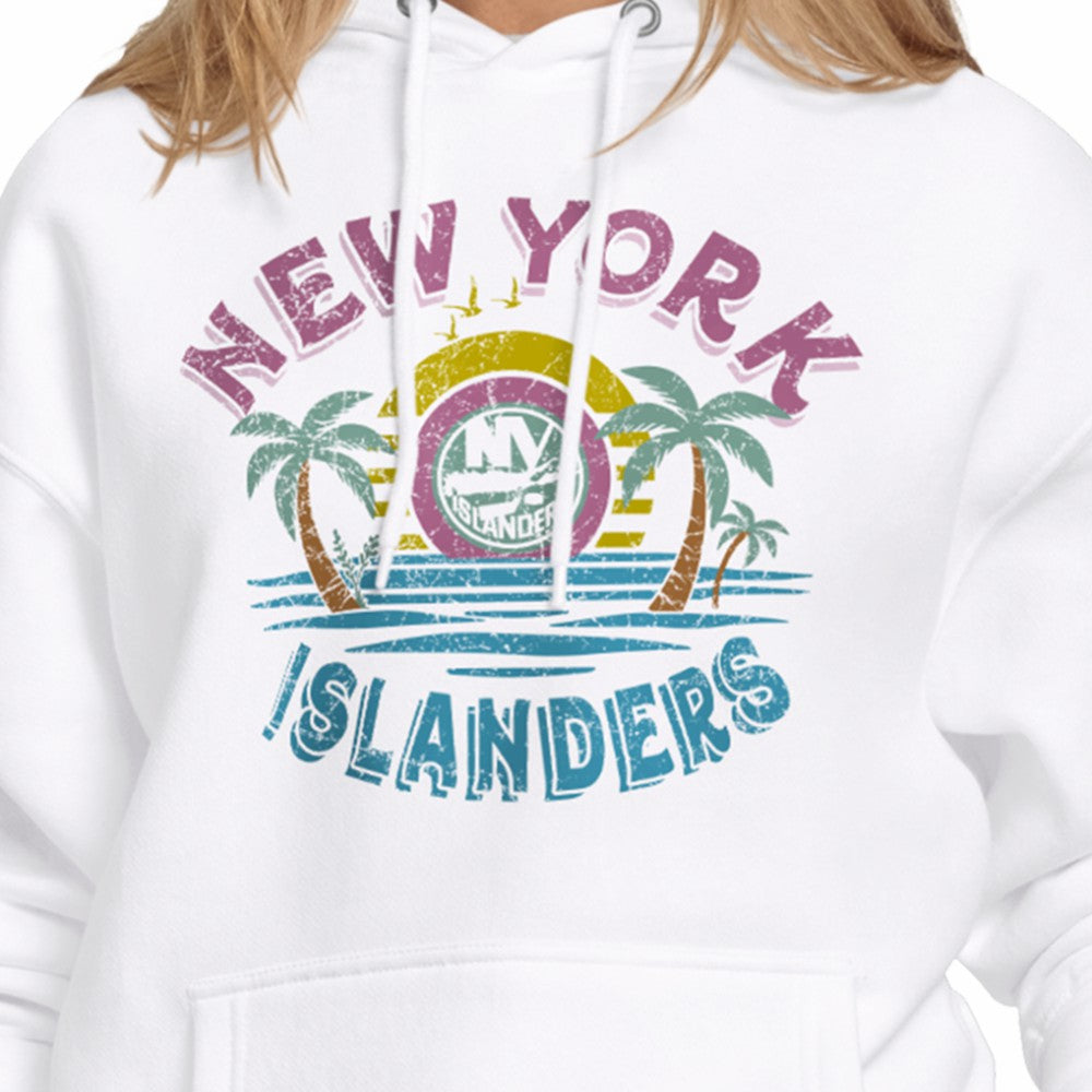 New York Islanders Starter Women's Tonal Beach Hoodie - White - NHL 204013660