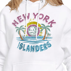 New York Islanders Starter Women's Tonal Beach Hoodie - White - NHL 204013660
