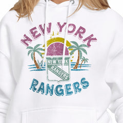 New York Rangers Starter Women's Tonal Beach Hoodie - White - NHL 204013661