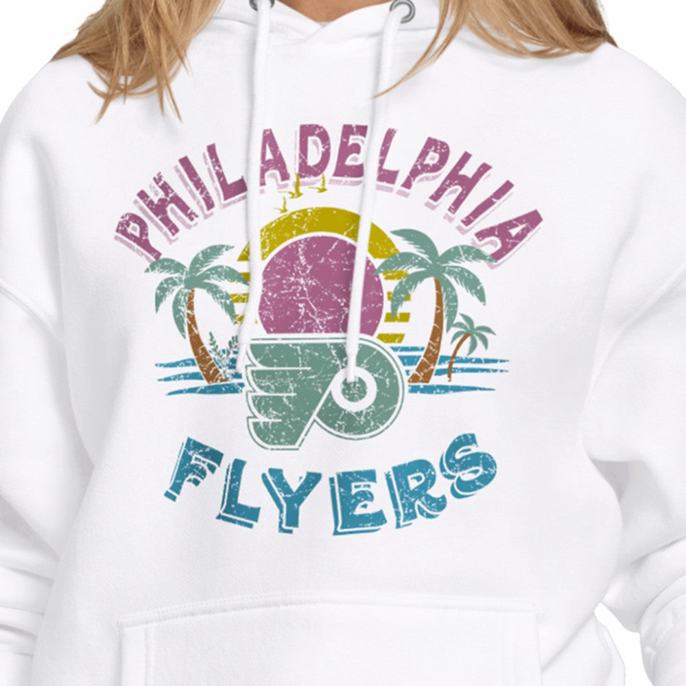 Philadelphia Flyers Starter Women's Tonal Beach Hoodie - White - NHL 204013663
