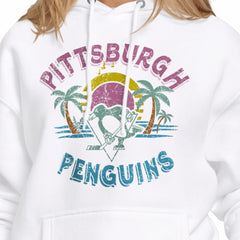 Pittsburgh Penguins Starter Women's Tonal Beach Hoodie - White - NHL 204013665