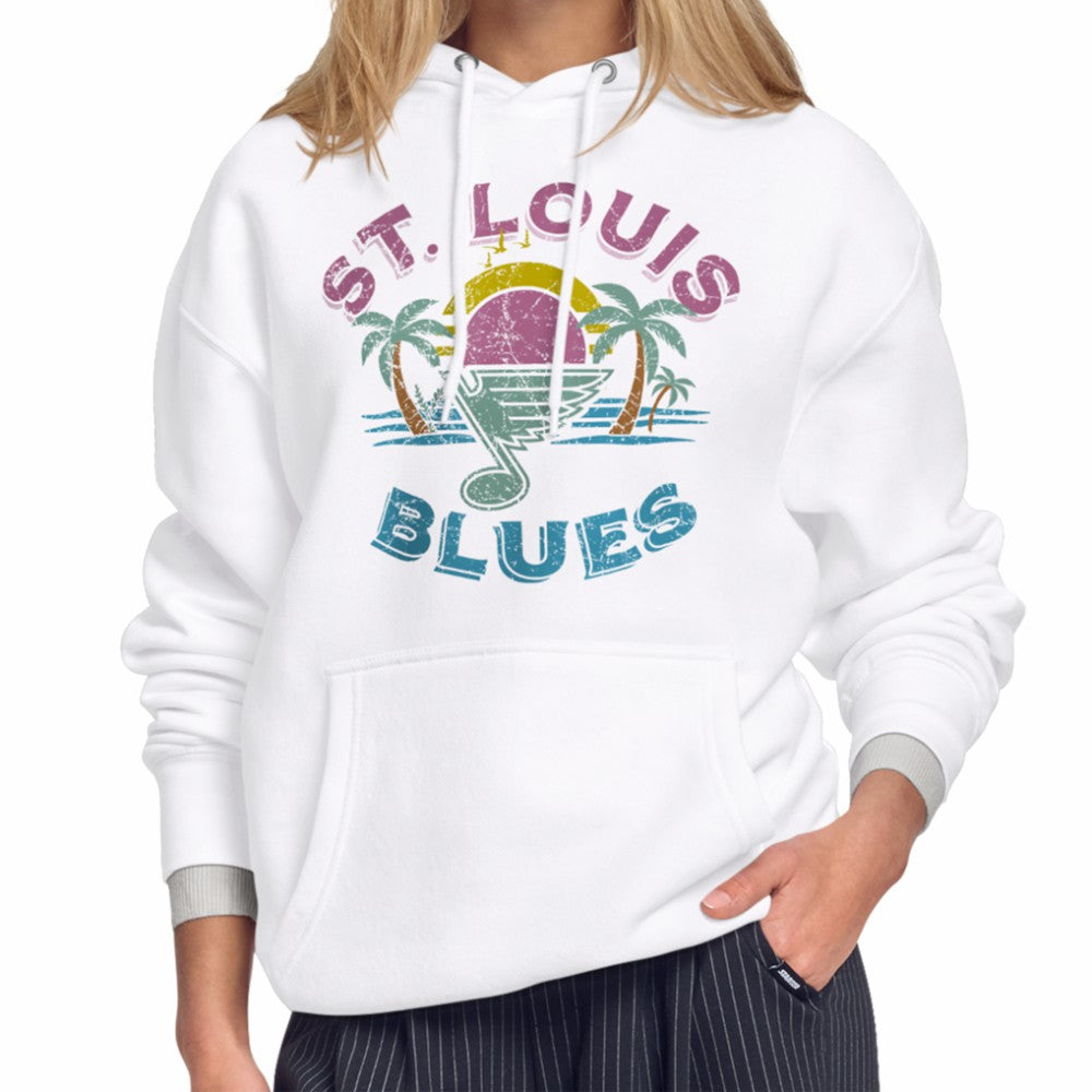 St. Louis Blues Starter Women's Tonal Beach Hoodie - White - NHL 204013668