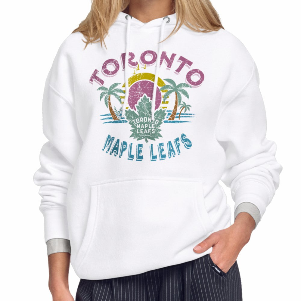 Toronto Maple Leafs Starter Women's Tonal Beach Hoodie - White - NHL 204013670