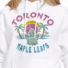 Toronto Maple Leafs Starter Women's Tonal Beach Hoodie - White - NHL 204013670