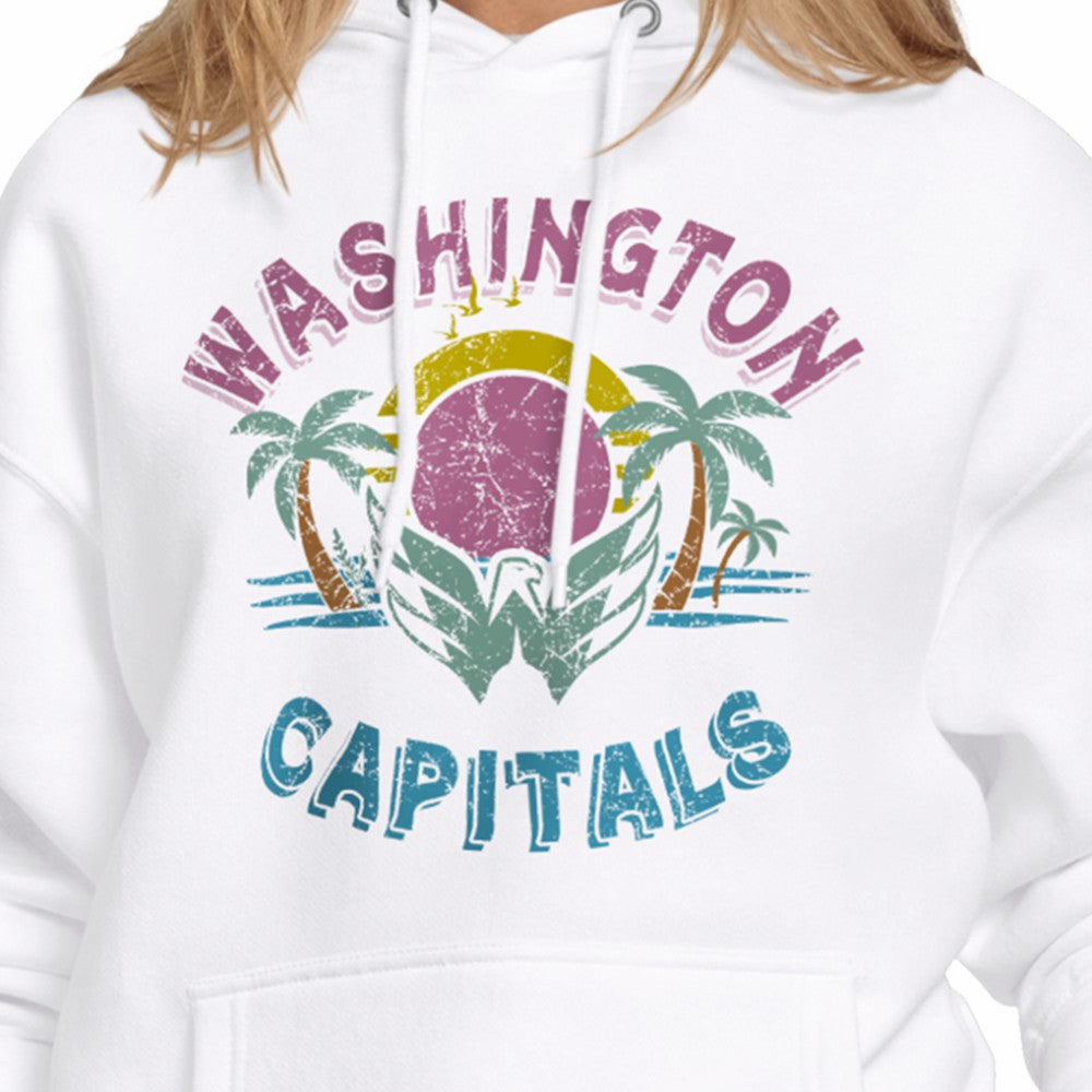 Washington Capitals Starter Women's Tonal Beach Hoodie - White - NHL 204013673