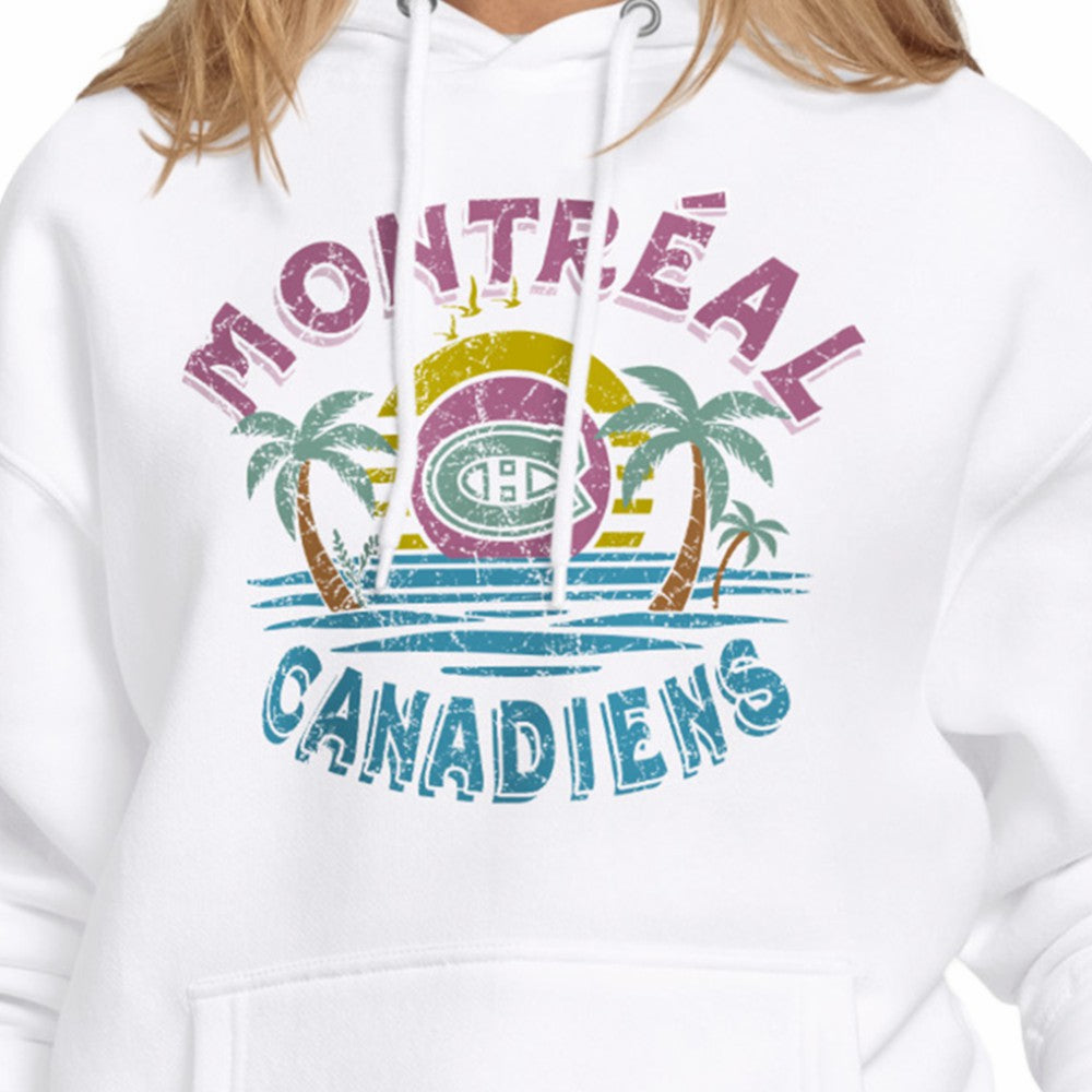Montreal Canadiens Starter Women's Tonal Beach Hoodie - White - NHL 204013674