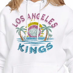 Los Angeles Kings Starter Women's Tonal Beach Hoodie - White - NHL 204013678