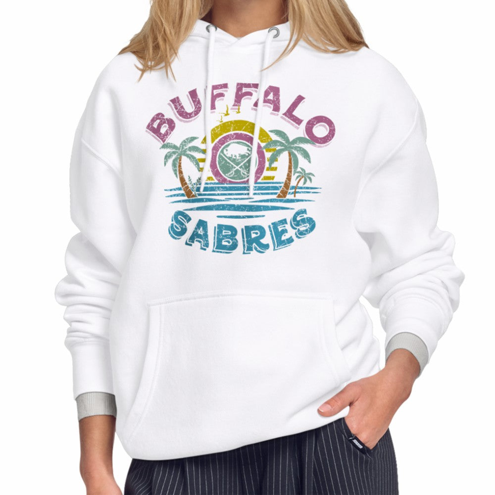 Buffalo Sabres Starter Women's Tonal Beach Hoodie - White - NHL 204013687