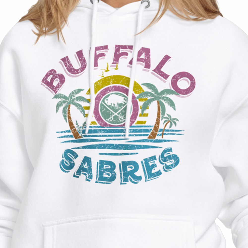 Buffalo Sabres Starter Women's Tonal Beach Hoodie - White - NHL 204013687