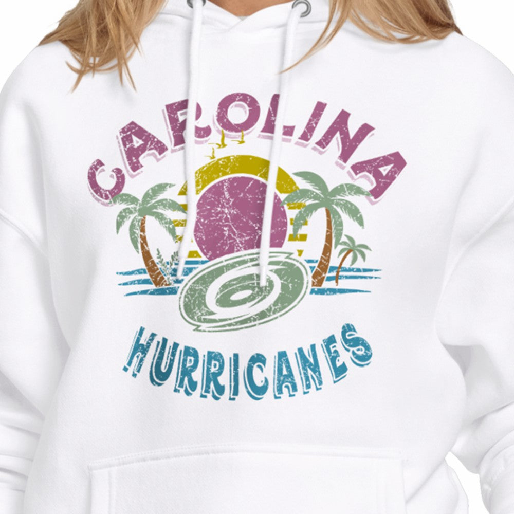 Carolina Hurricanes Starter Women's Tonal Beach Hoodie - White - NHL 204013688