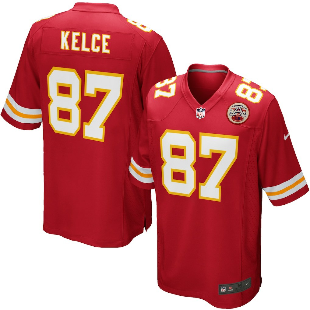 Nike Travis Kelce Kansas City Chiefs Youth Game Jersey Red