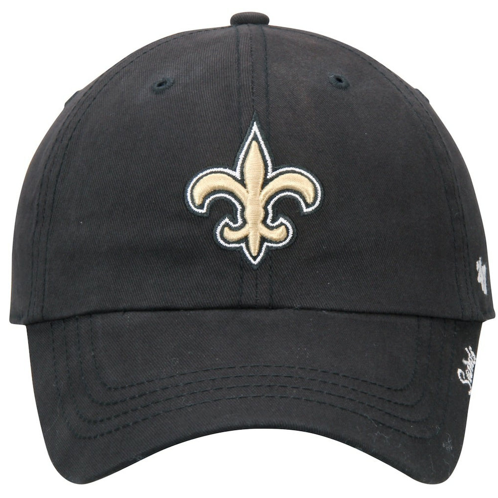 47 brand New Orleans Saints '47 Women's Miata Clean Up Adjustable Hat Black