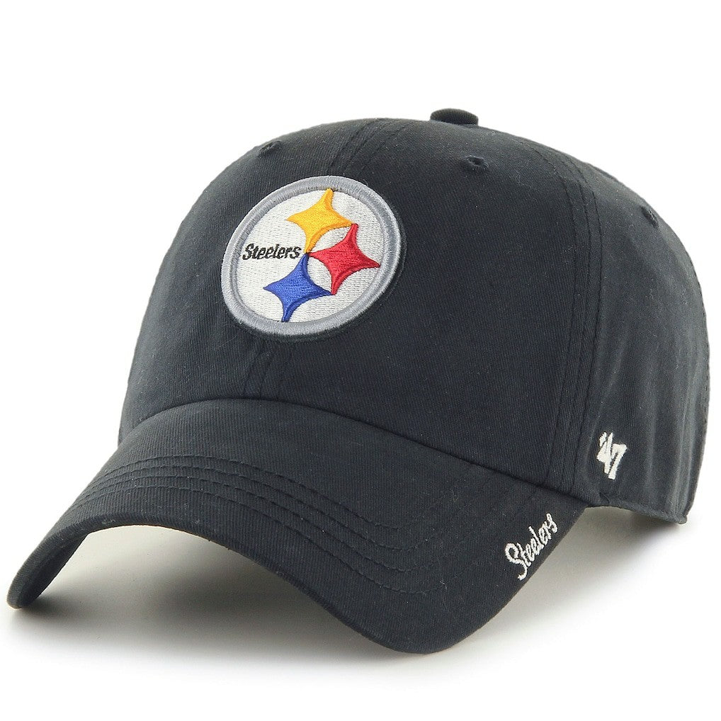 47 brand Pittsburgh Steelers '47 Women's Miata Clean Up Adjustable Hat Black