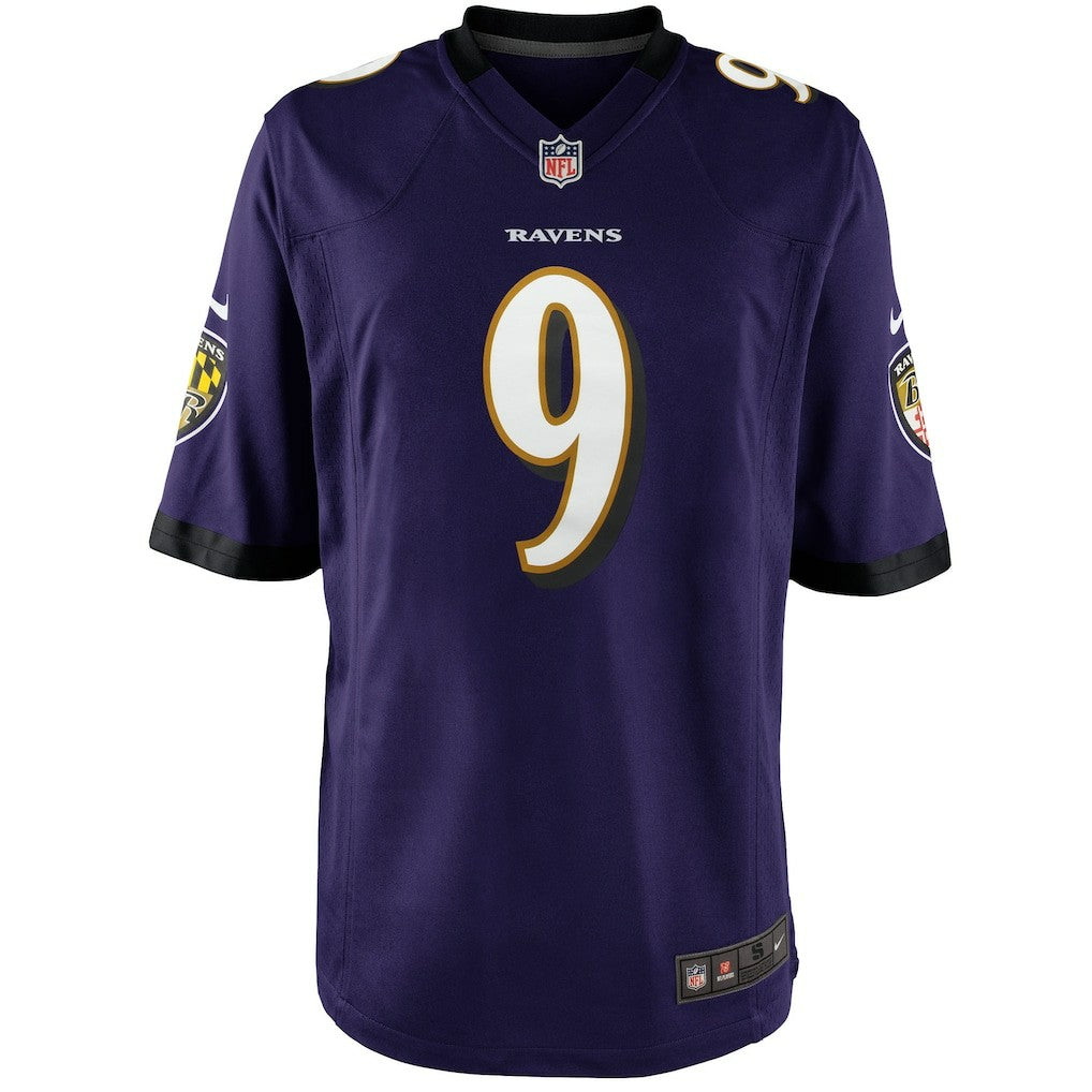 Nike Justin Tucker Baltimore Ravens Youth Game Jersey Purple