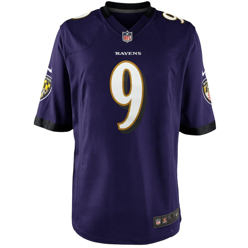 Nike Justin Tucker Baltimore Ravens Youth Game Jersey Purple