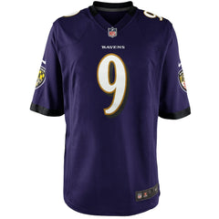 Nike Justin Tucker Baltimore Ravens Youth Game Jersey Purple