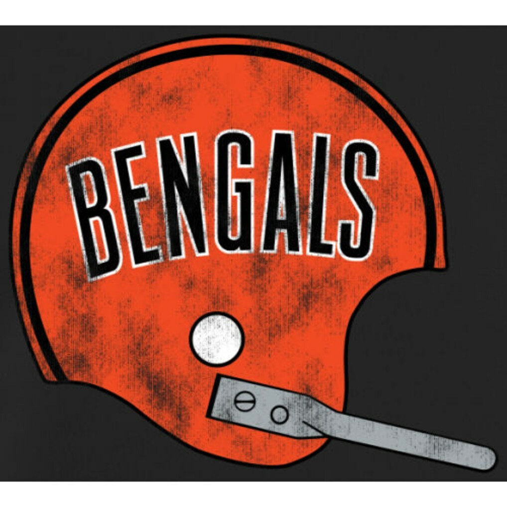 Cincinnati Bengals Throwback Logo Pullover Hoodie Black