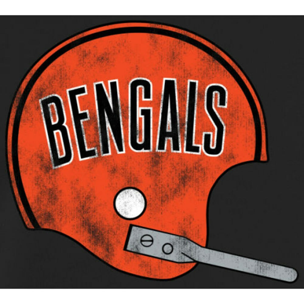 Cincinnati Bengals Throwback Logo Pullover Hoodie Black