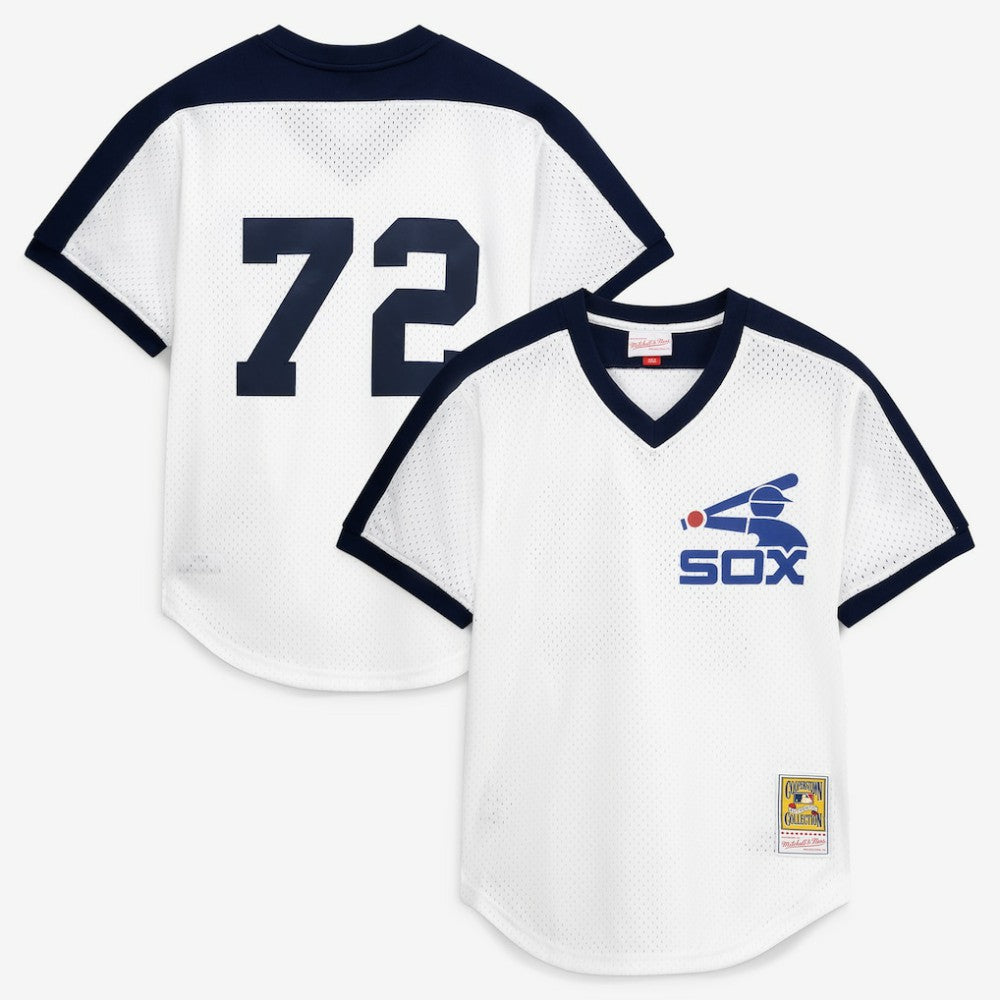 Carlton Fisk Chicago White Sox Mitchell & Ness Authentic Batting Practice Jersey - White - Mitchell & Ness Discount