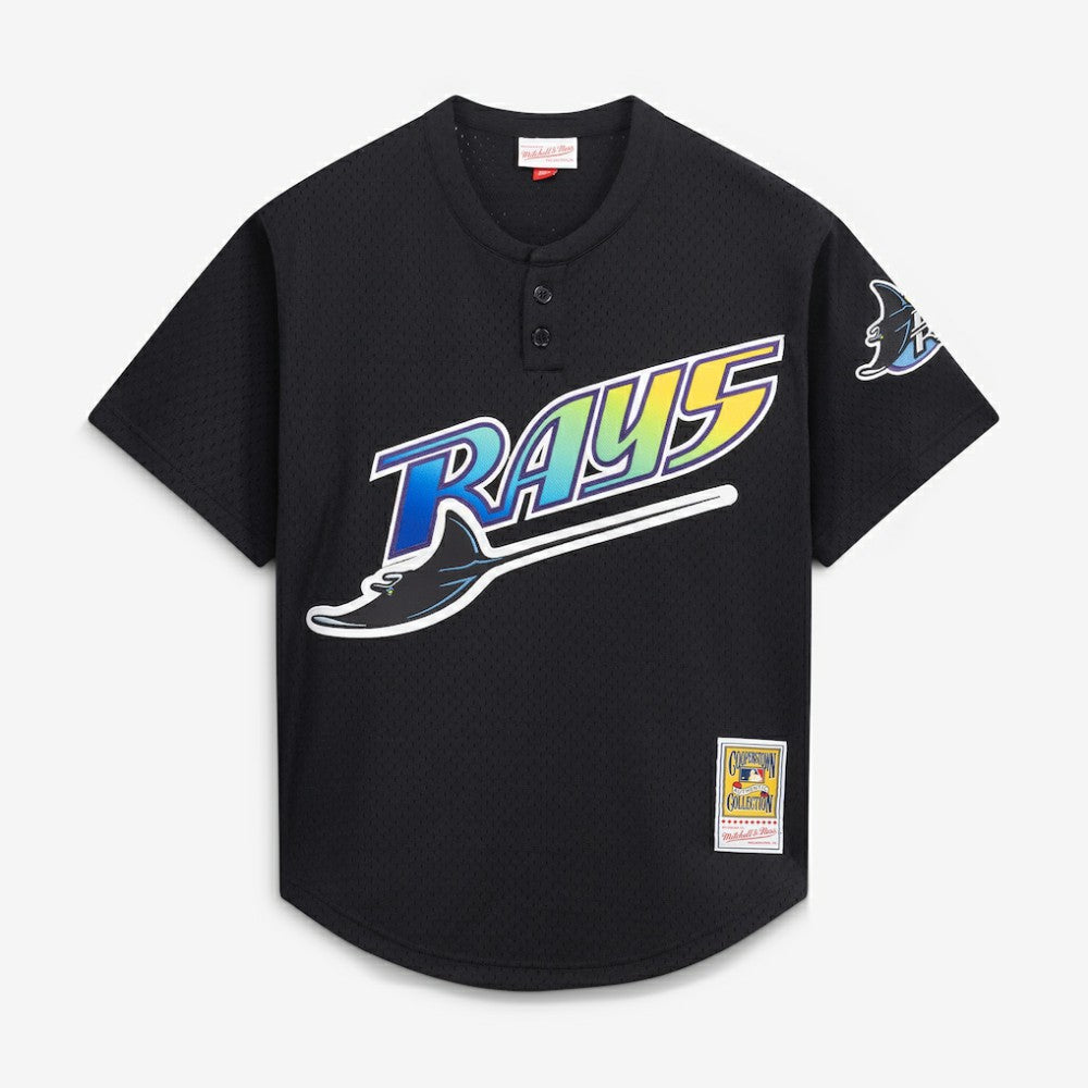 Wade Boggs Tampa Bay Rays Mitchell & Ness Authentic Batting Practice Jersey - Black - Mitchell & Ness Sale