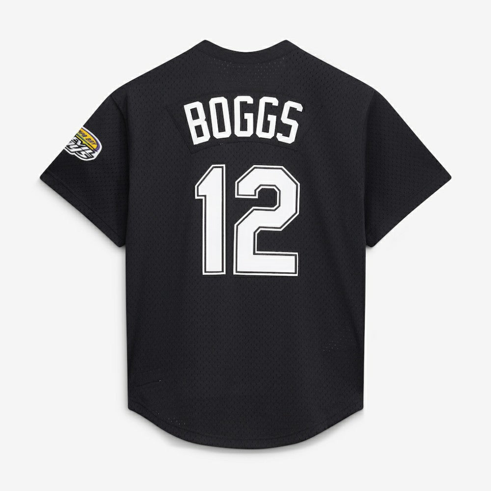 Wade Boggs Tampa Bay Rays Mitchell & Ness Authentic Batting Practice Jersey - Black - Mitchell & Ness Sale
