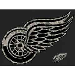 Men's Detroit Red Wings Black Rink Warrior Pullover Hoodie - NHL 2265429