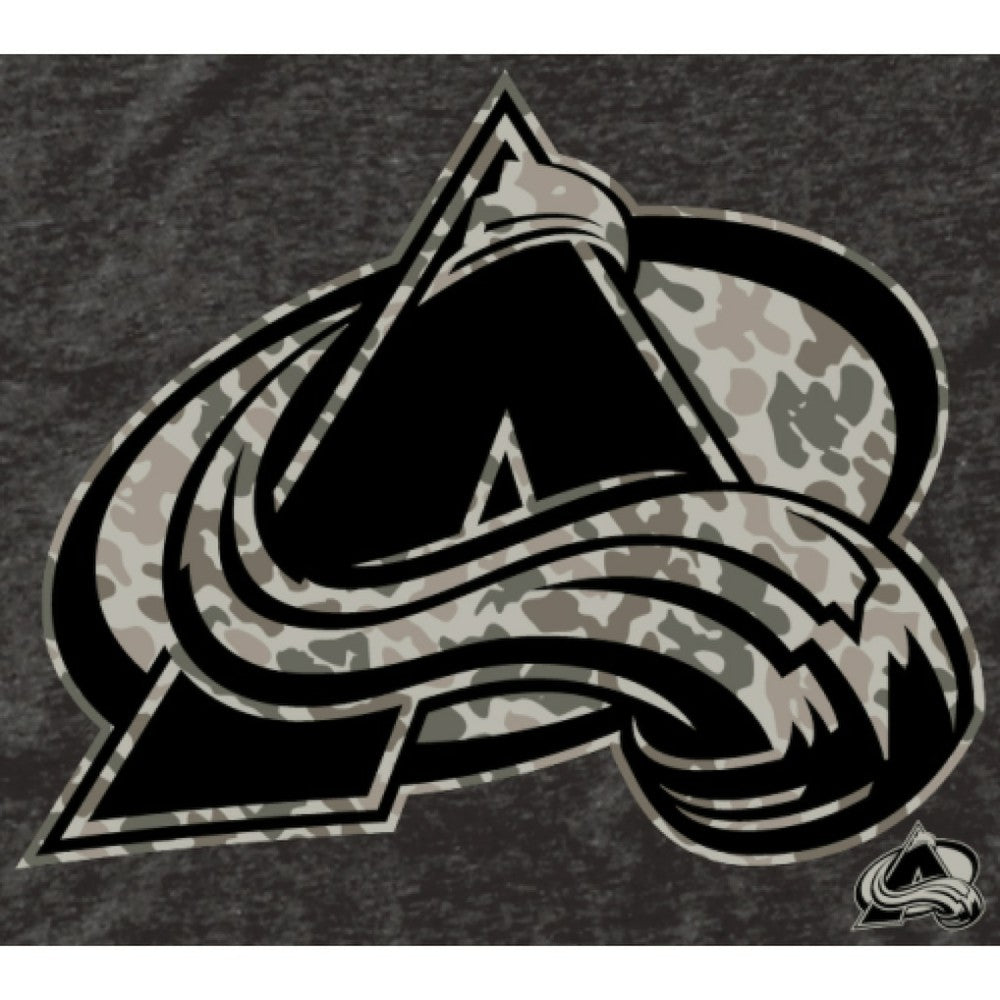 Men's Colorado Avalanche Black Rink Warrior Tri-Blend T-Shirt - NHL 2265456
