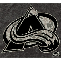 Men's Colorado Avalanche Black Rink Warrior Tri-Blend T-Shirt - NHL 2265456