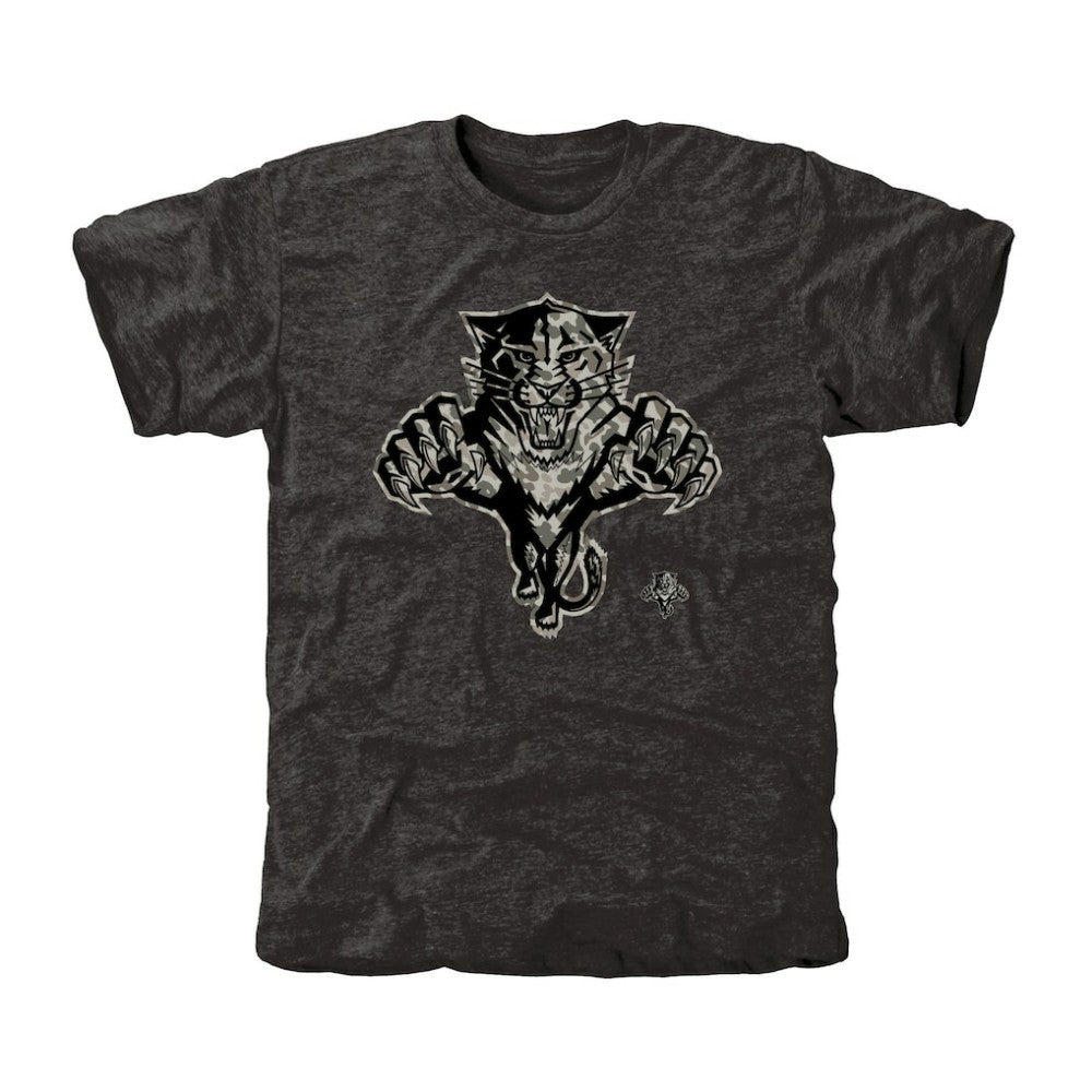 Men's Florida Panthers Black Rink Warrior Tri-Blend T-Shirt - NHL 2265461