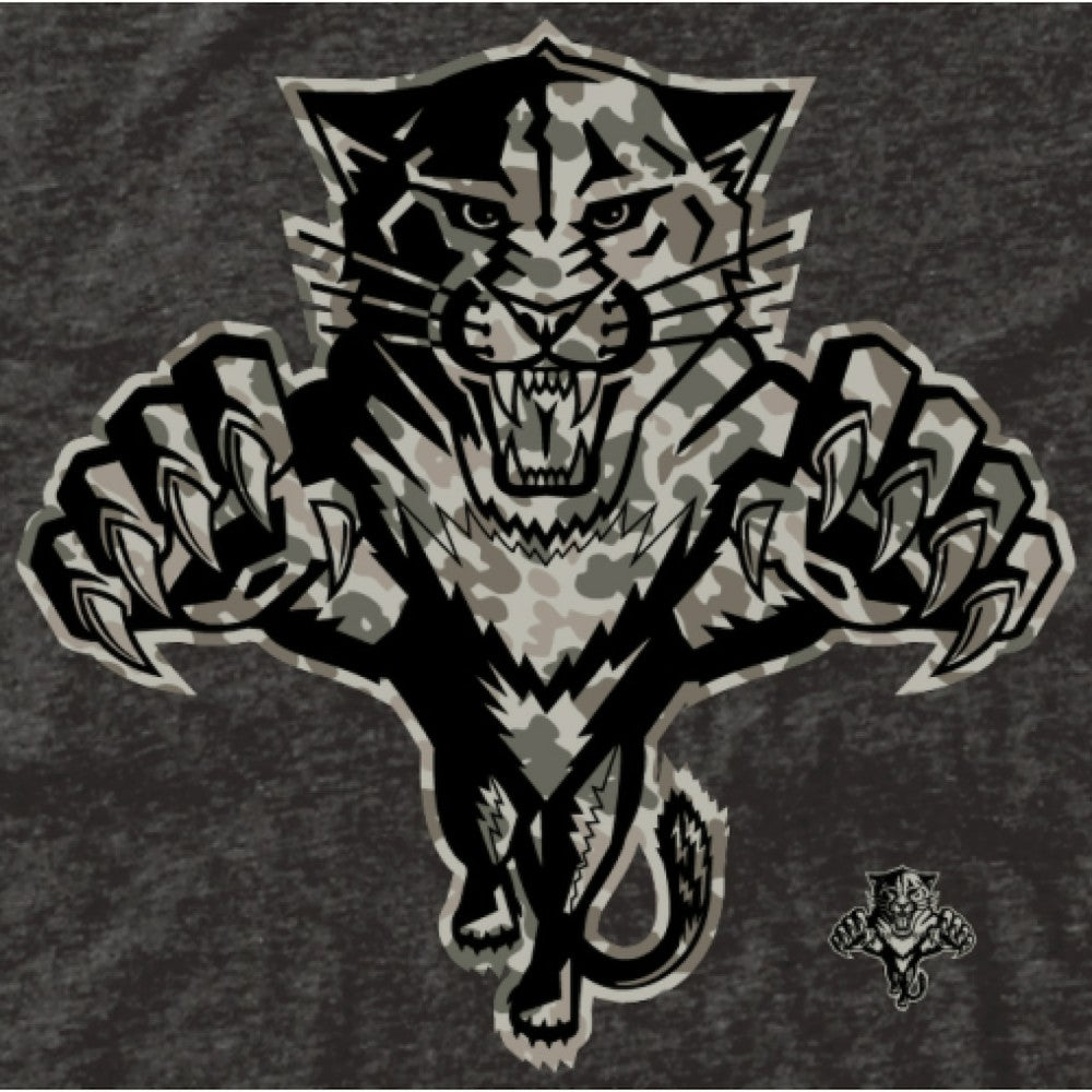 Men's Florida Panthers Black Rink Warrior Tri-Blend T-Shirt - NHL 2265461