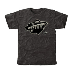 Men's Minnesota Wild Black Rink Warrior Tri-Blend T-Shirt - NHL 2265463