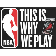 Portland Trail Blazers This Is Why We Play Pullover Hoodie Black
