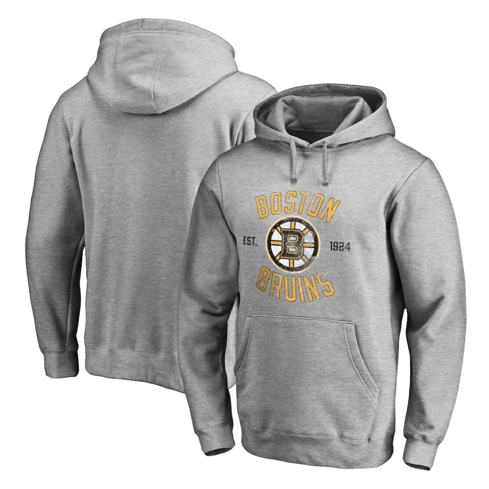 Boston Bruins Heritage Pullover Hoodie - Ash - NHL 2376402