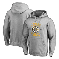 Boston Bruins Heritage Pullover Hoodie - Ash - NHL 2376402