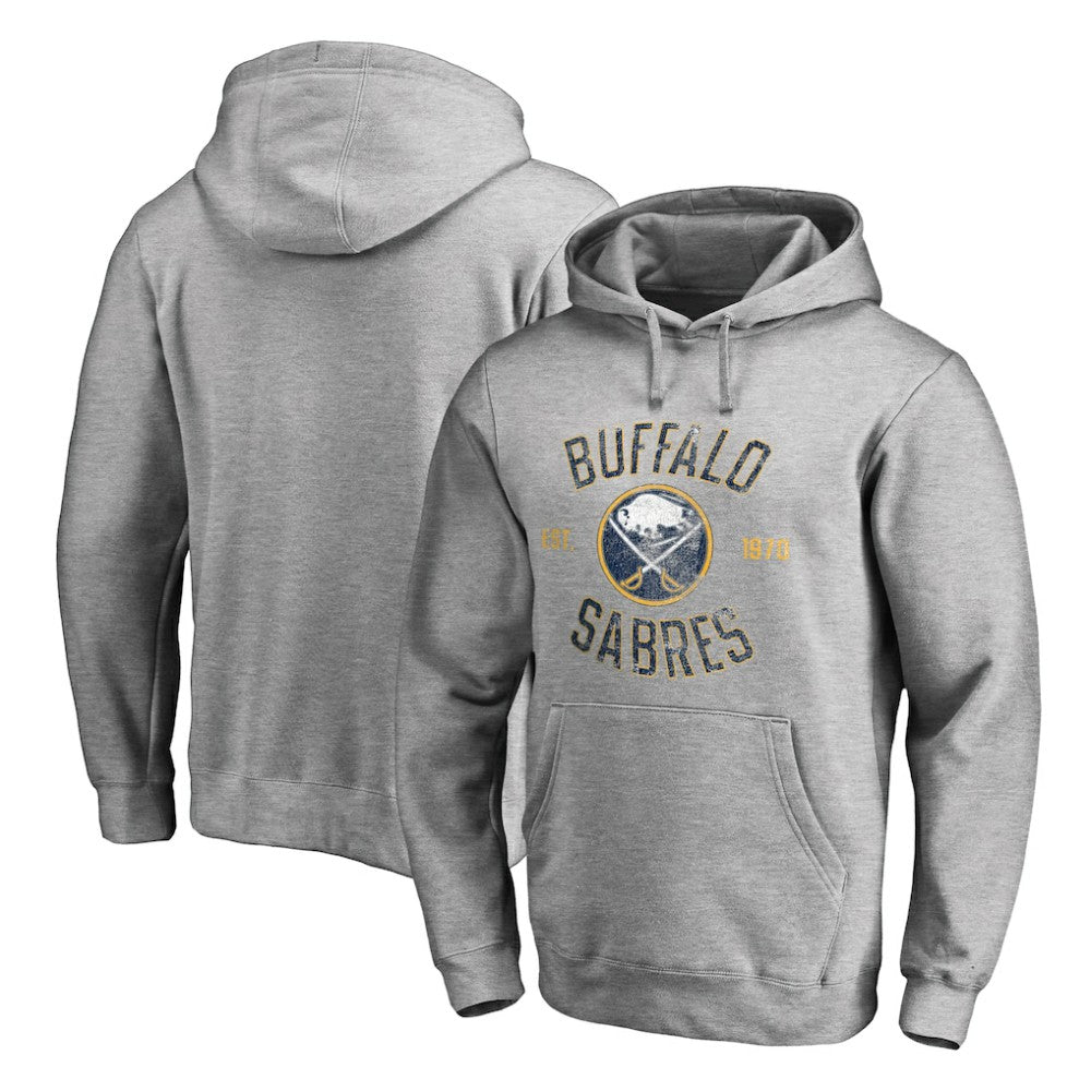 Buffalo Sabres Heritage Pullover Hoodie - Ash - NHL 2376403