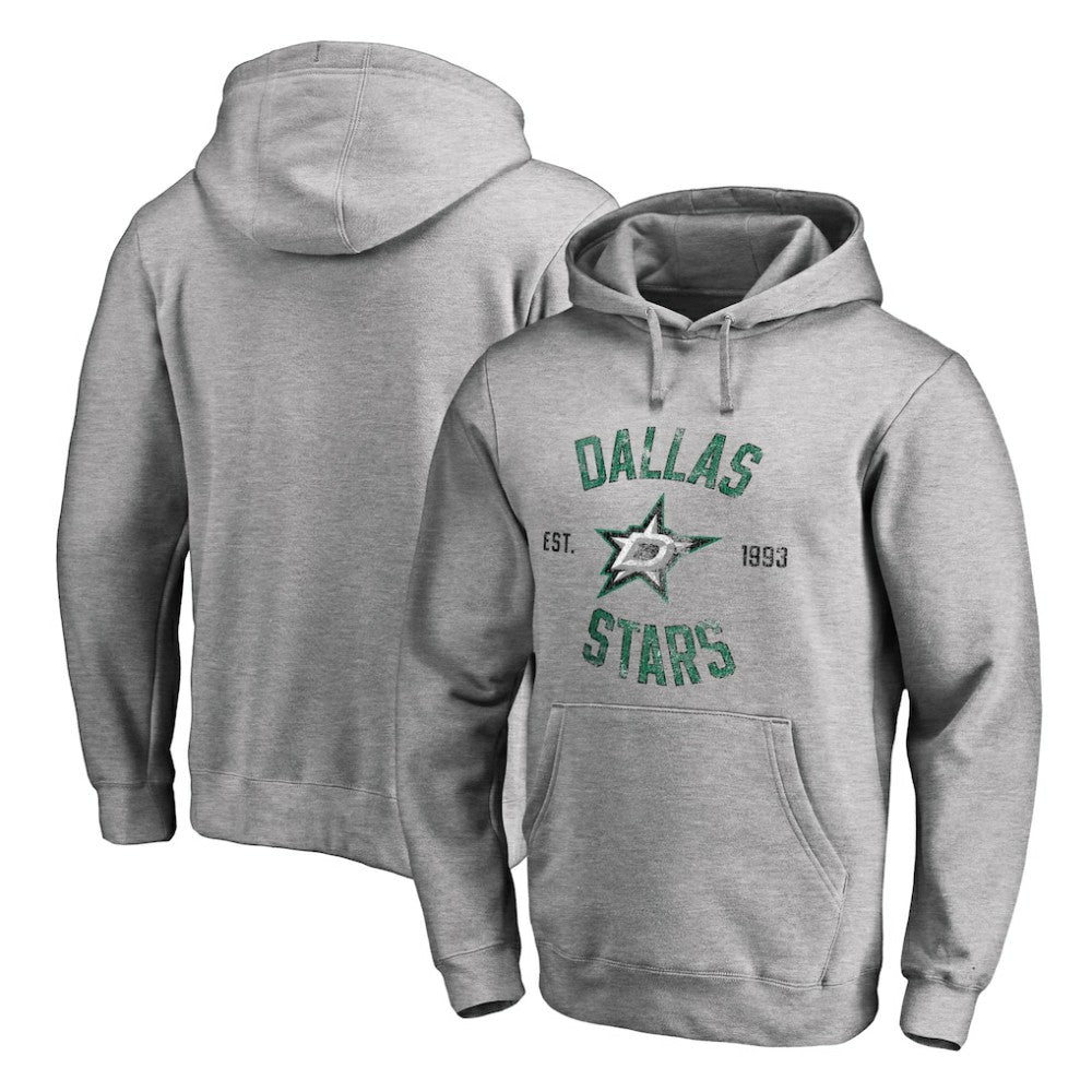 Dallas Stars Heritage Pullover Hoodie - Ash - NHL 2376409